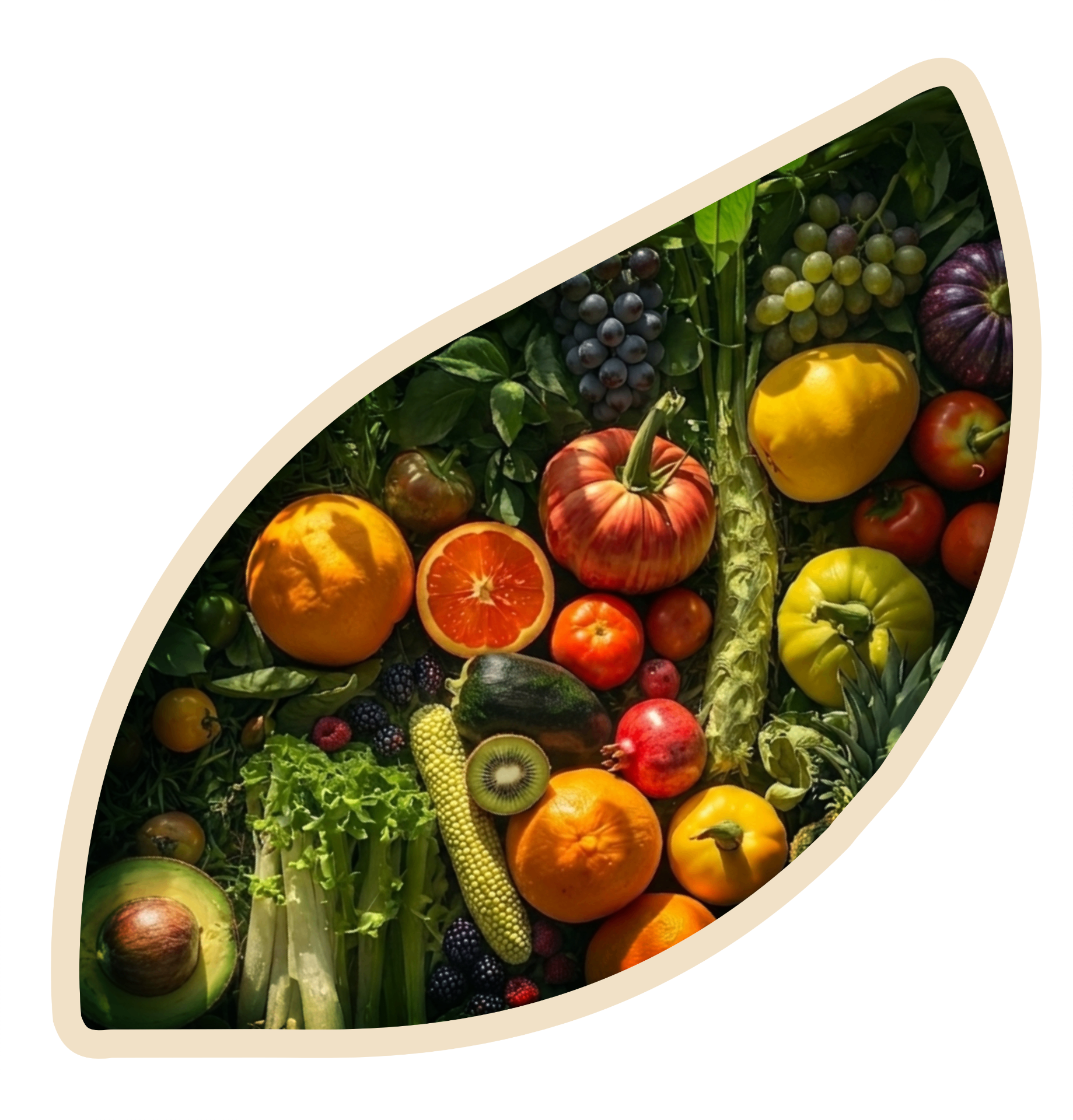 Fresh fruits and vegetables